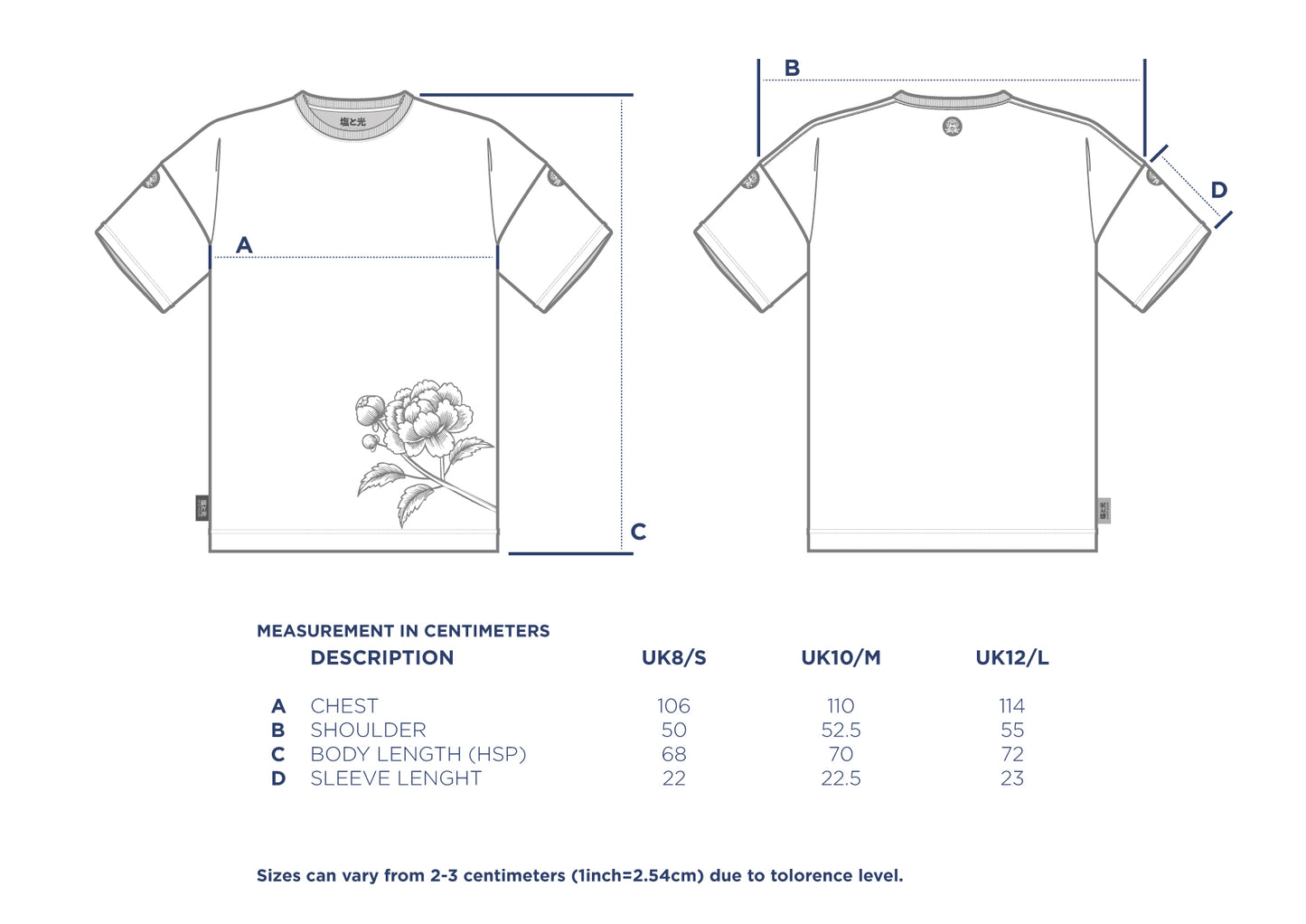 Rooted Courage Male Oversized Crewneck Tee - Midnight Obsidian