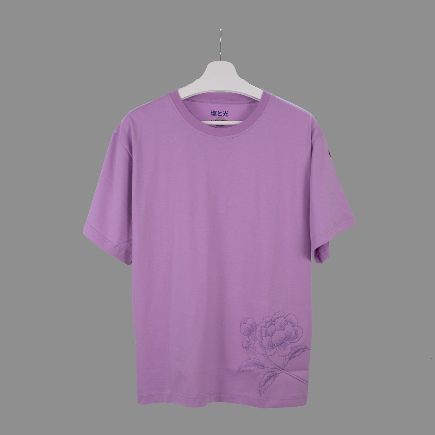 Rooted Courage Female Oversized Crewneck Tee - Moonlit Wisteria