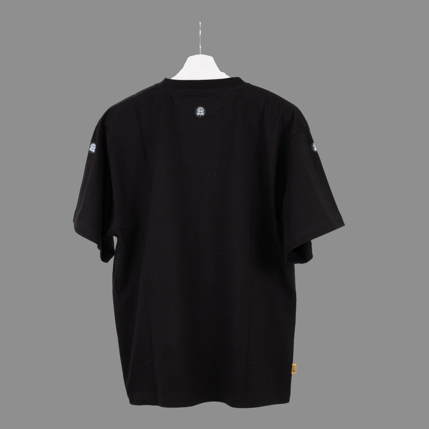 Rooted Courage Male Oversized Crewneck Tee - Midnight Obsidian