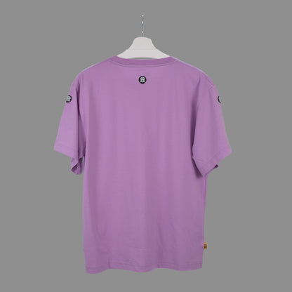 Rooted Courage Female Oversized Crewneck Tee - Moonlit Wisteria